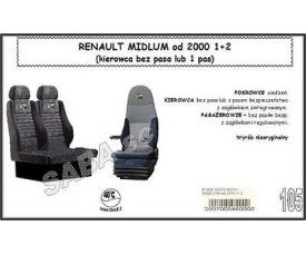 Чохол RENAULT MIDLUM від 2000, 1+2 Чохол RENAULT MIDLUM від 2000, 1+2